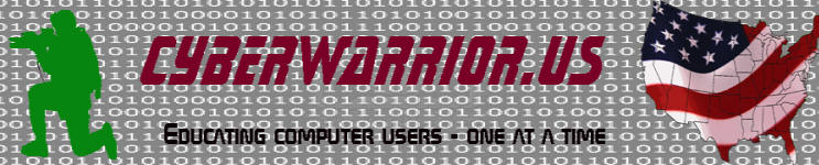 cyber warrior US banner